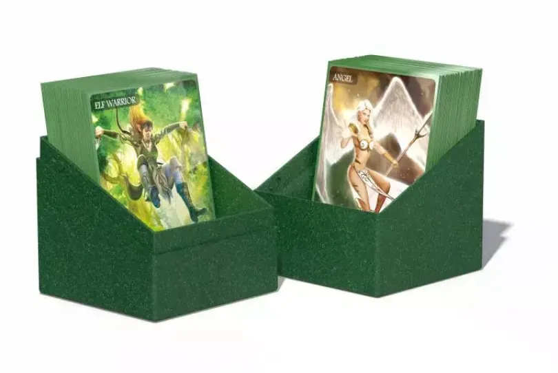 Ultimate Guard Return To Earth Boulder Deck Case 100 Green Ultimate Guard