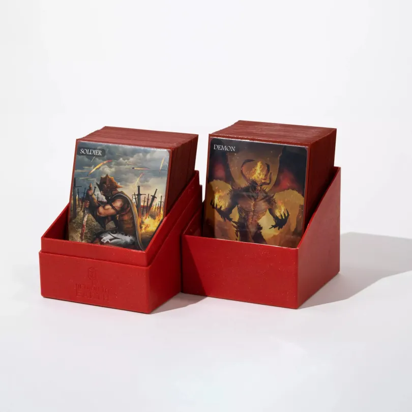 Ultimate Guard Return To Earth Boulder Deck Case 100+ Red