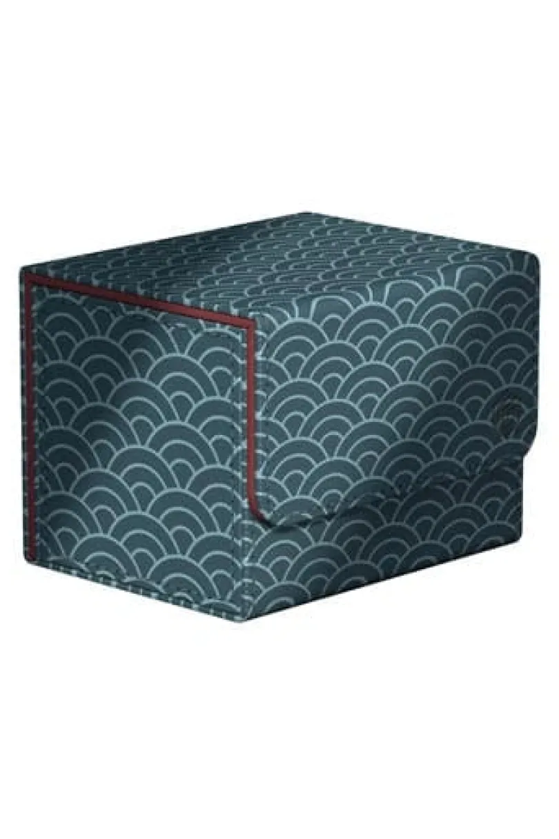 Ultimate Guard Sidewinder 100+ Xenoskin "Katana: The Shogun's Journey - Part 2" - Seigaiha (Dark Blue/Dark Red)