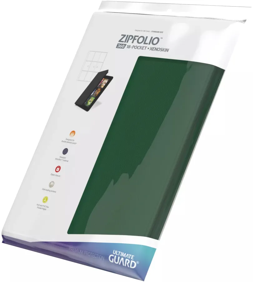 Ultimate Guard Zipfolio 360 - 18-Pocket XenoSkin Green
