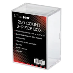 Ultra Pro 2-Piece 250 Count Clear Card Storage Box