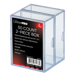 Ultra Pro 2 Piece 50 Count Clear Card Storage Box 2st Ultrapro