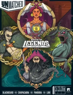 Unmatched Battle of Legends Vol. 3 Blackbeard Chupacabra Pandora Loki