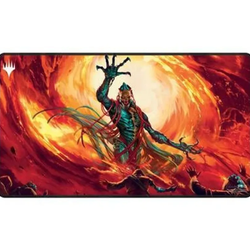 UP - Brothers War Black Stitched Playmat for Magic: The Gathering