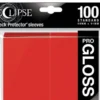 UP - Standard Sleeves - Gloss Eclipse - Apple Red (100 Sleeves)