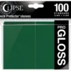 Up Standard Sleeves Gloss Eclipse Forest Green 100 Sleeves Ultrapro