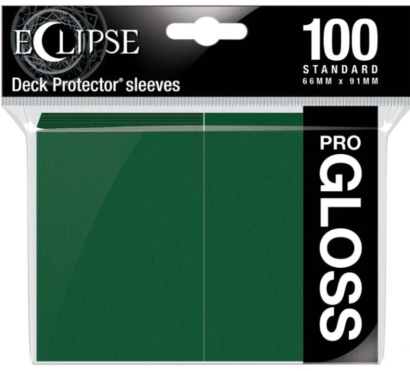 Up Standard Sleeves Gloss Eclipse Forest Green 100 Sleeves Ultrapro