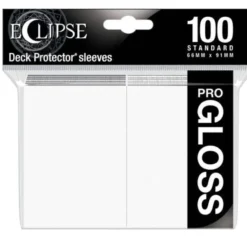 UP - Standard Sleeves - Gloss Eclipse - Arctic White (100 Sleeves)