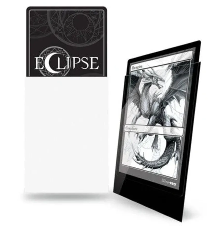UP - Standard Sleeves - Gloss Eclipse - Arctic White (100 Sleeves)