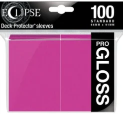 UP - Standard Sleeves - Gloss Eclipse - Hot Pink (100 Sleeves)