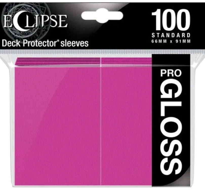 UP - Standard Sleeves - Gloss Eclipse - Hot Pink (100 Sleeves)