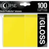 UP - Standard Sleeves - Gloss Eclipse - Lemon Yellow (100 Sleeves)
