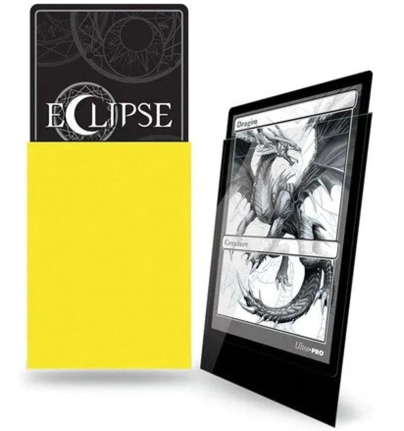 UP - Standard Sleeves - Gloss Eclipse - Lemon Yellow (100 Sleeves)