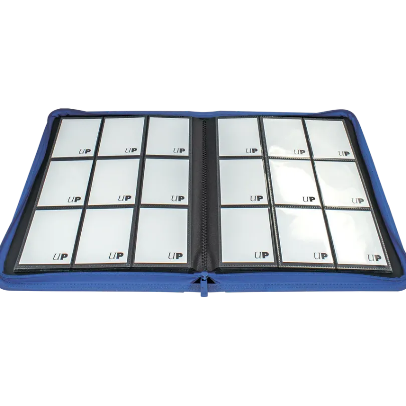 Up Vivid 9 Pocket Zippered Pro Binder Blue Ultrapro