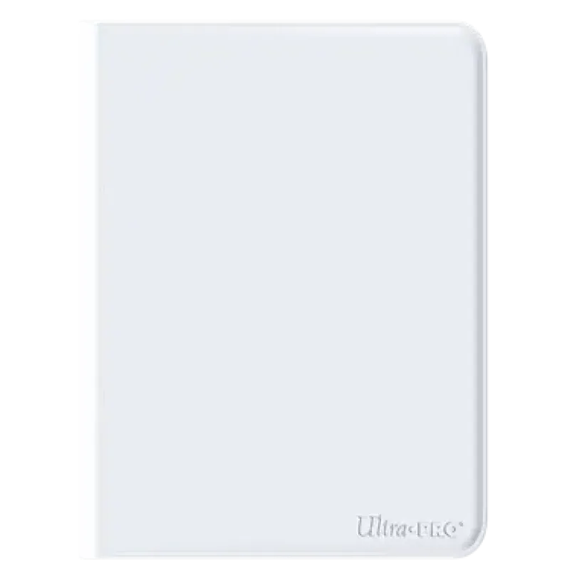 UP - Vivid 4-Pocket Zippered PRO-Binder - White