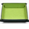 Velvet Pu Leather Folding Square Dice Tray Gron