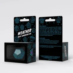Weather Generator Die Shimmering Blue Turquise