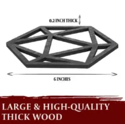 Wooden Dice Outline Décor Set