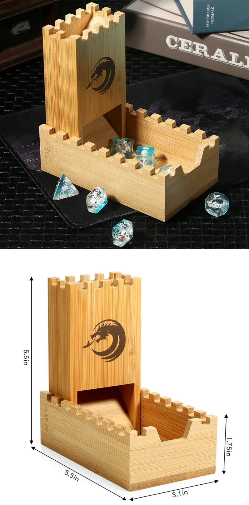 Wooden Dice Tower