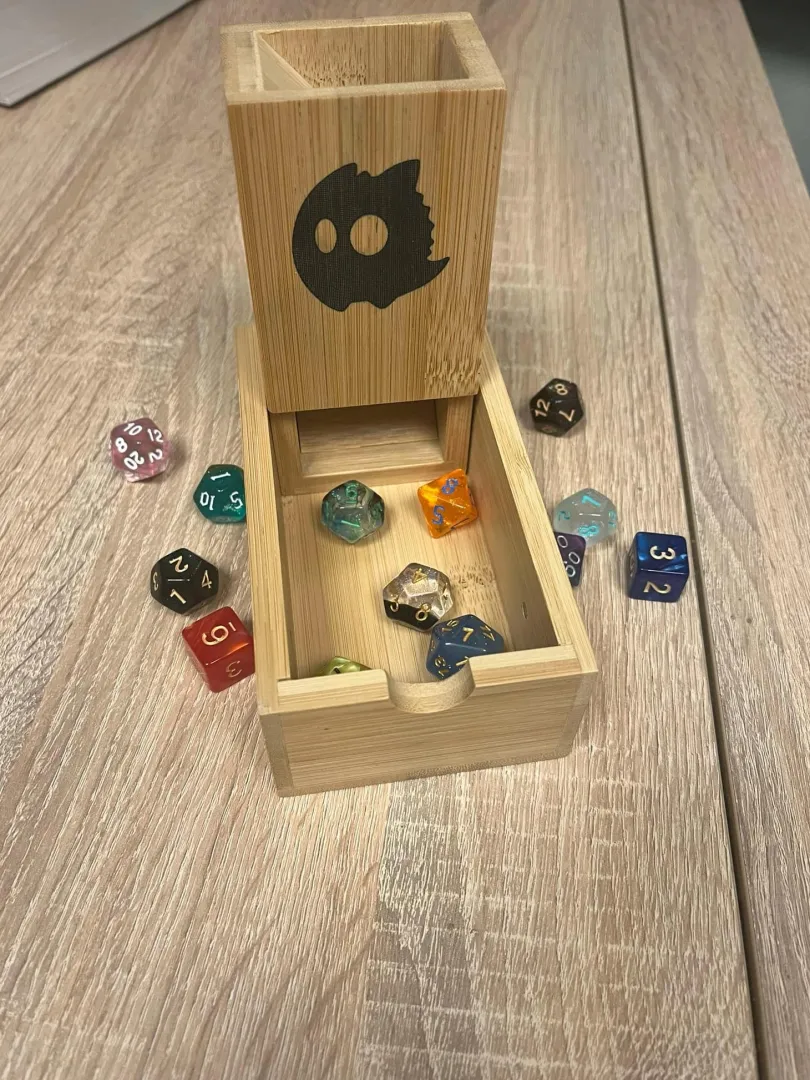 Wooden Dice Tower Dragons Lair