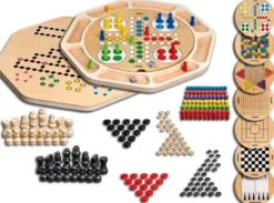 Wooden Game Compendium, 9 Games (3096)