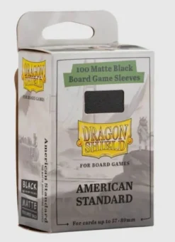 57x89mm Board Game Sleeves American Standard Black Sleeves