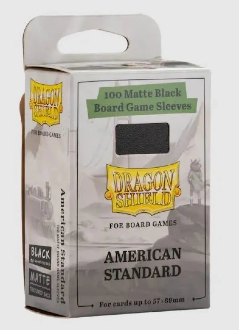 57x89mm Board Game Sleeves American Standard Black Sleeves