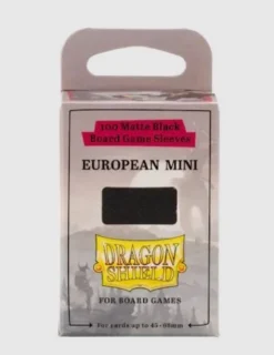 (45x68mm) Board Game Sleeves - European Mini Black Sleeves