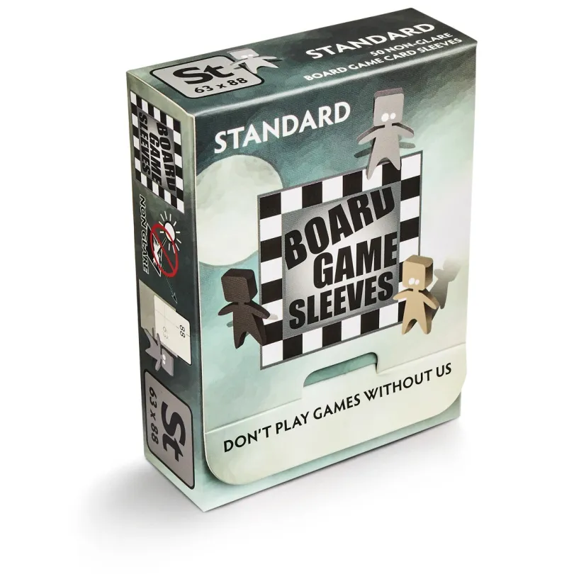(63x88mm) Board Game Sleeves - Non-Glare: STANDARD 50 pack
