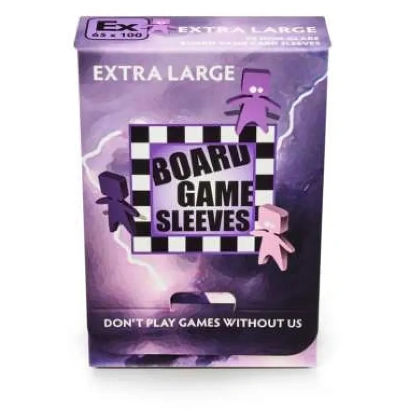 (65x100mm) Board Game Sleeves - Non-Glare: EXTRA LARGE 50 pack