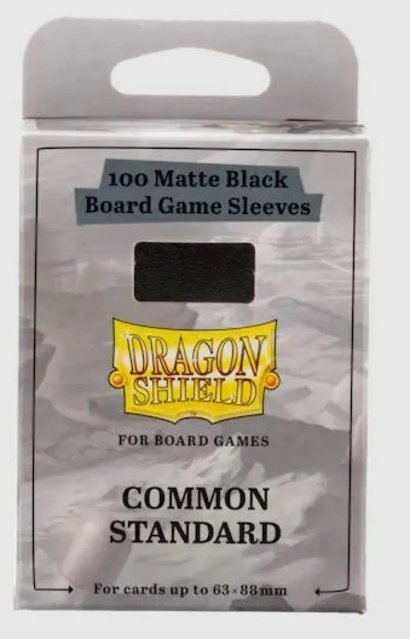 (63x88mm) Board Game Sleeves - Standard Black Sleeves