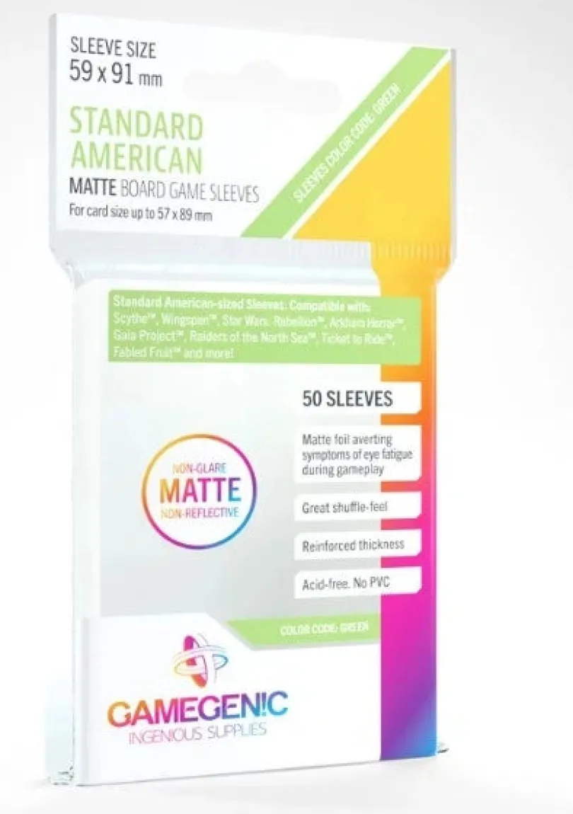 (59X91 mm) Gamegenic - Matte American Sleeves