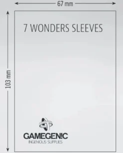 (67x103 mm) Gamegenic - Matte 7 Wonders Sleeves