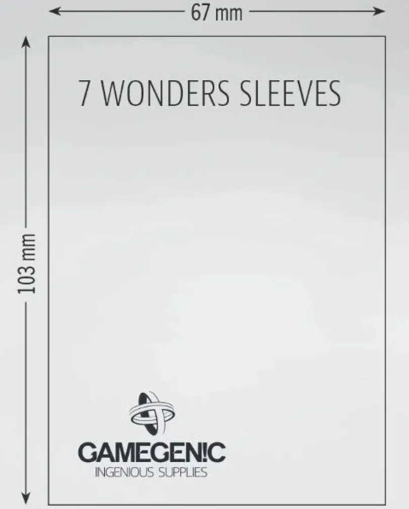 (67x103 mm) Gamegenic - Matte 7 Wonders Sleeves