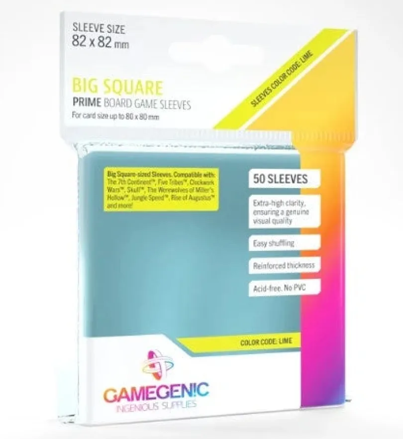 (82x82 mm) Gamegenic - PRIME Big Square Sleeves