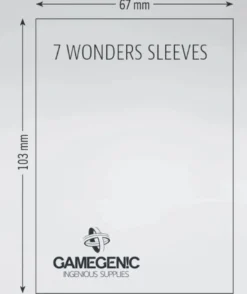 (67x103 mm) Gamegenic - PRIME 7 Wonders Sleeves