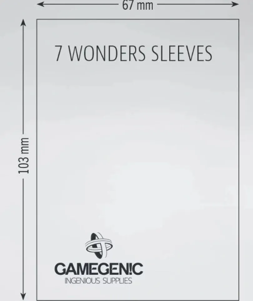 (67x103 mm) Gamegenic - PRIME 7 Wonders Sleeves