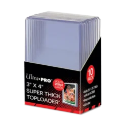 3 X 4 Super Thick 200pt Toploader 10st Ultrapro