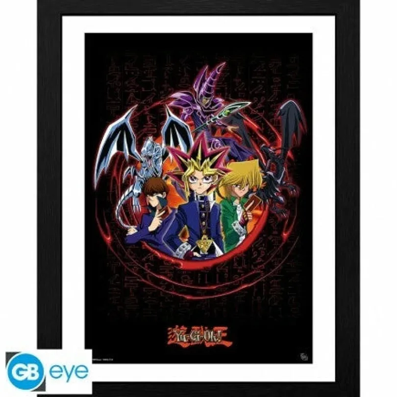 YU-GI-OH! - Framed print "Joey Yugi Kaiba" (30x40 cm)