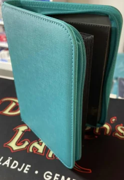Zip Cardbinder 4 Pocket 80 Cards Teal